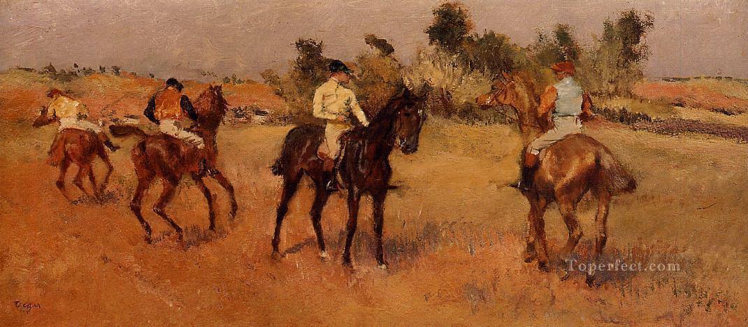 four jockeys Edgar Degas Oil Paintings
